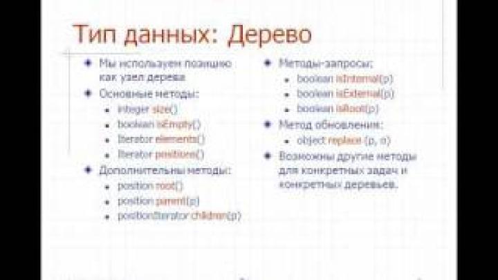 05: Деревья и двоичные деревья, часть 1