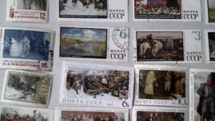 ФИЛАТЕЛИЯ .МАРКИ 60-x,70-х годов.Живопись,флора.