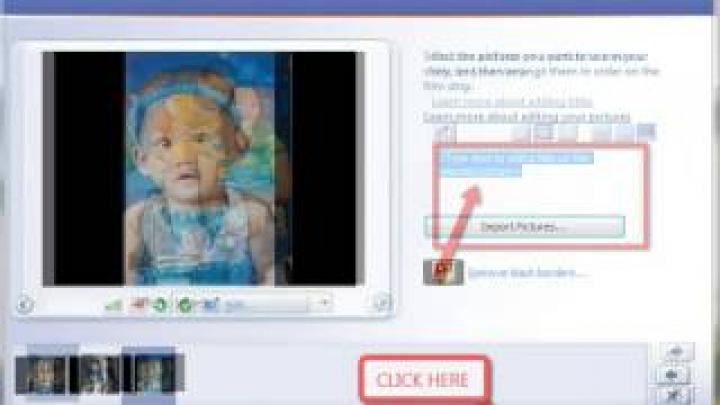 How to create a movie in Photo Story 3 for windows